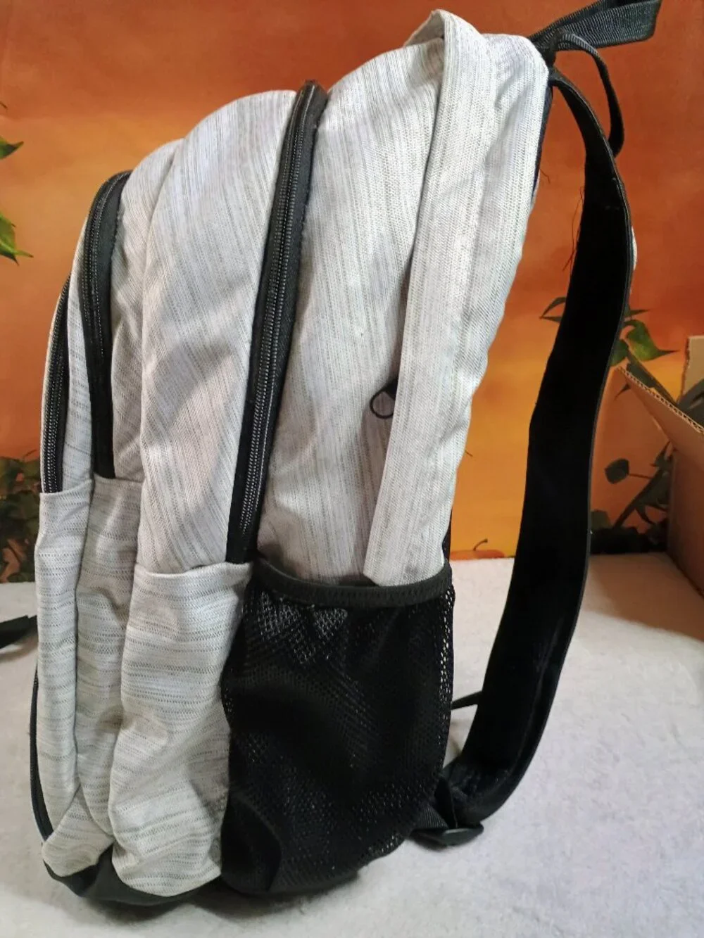 VGUC Adidas Heather Gray & Black Laptop School Backpack Travel Daypack